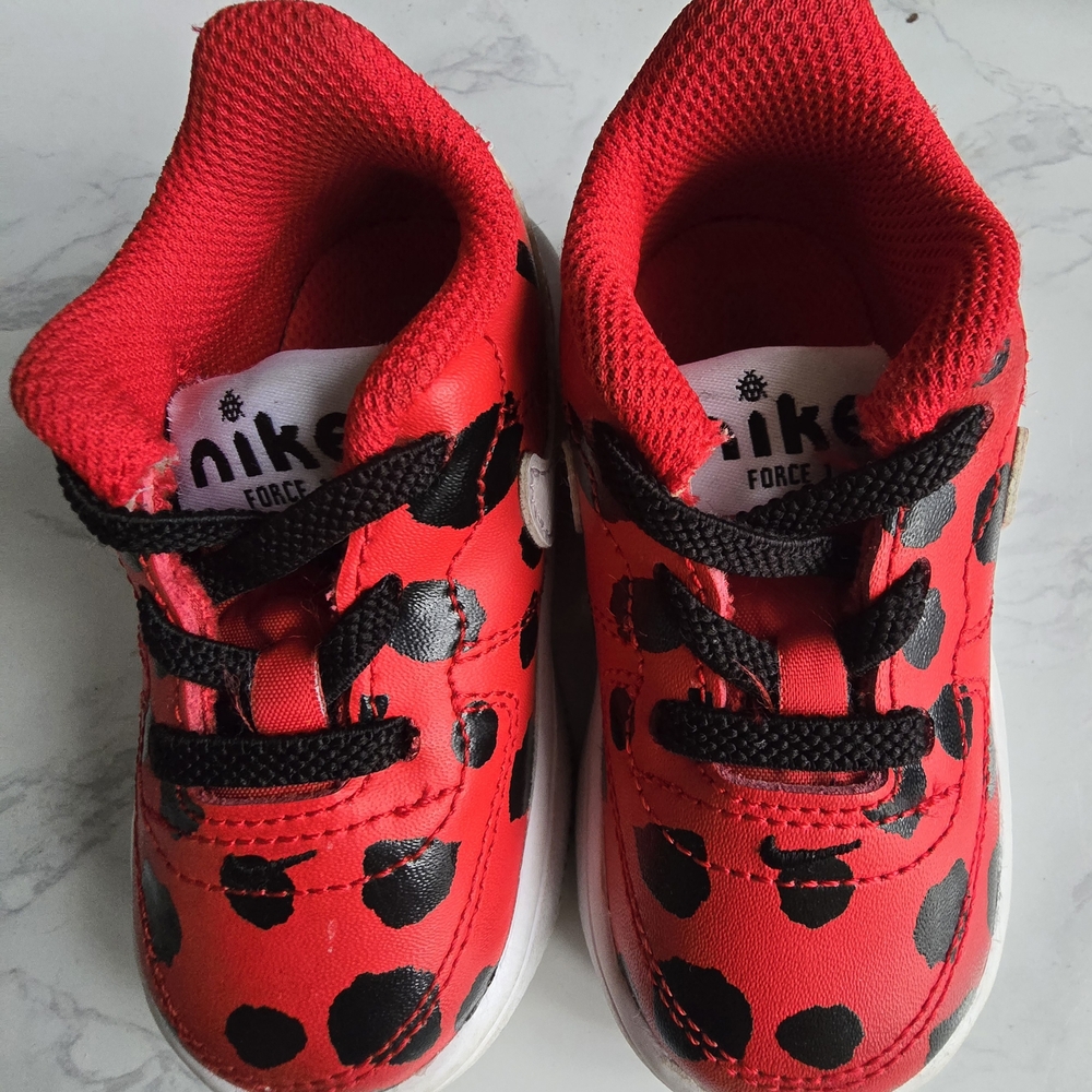 Nike Red and Black Ladybug Sneakers